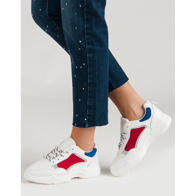 Pohodlná sportovní obuv bílý vícebarevný 2