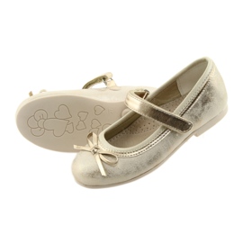 Lodičky na balerínky s mašlí American Club GC18 hnědý žlutá 4