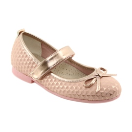 Dívčí mašle baleríny American Club GC16 žlutá růžový 1