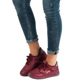 Ideal Shoes Nazouvací sportovní obuv červené 1