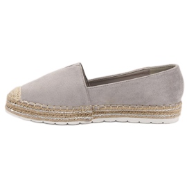 Espadrilky ze šedého semiše šedá 3