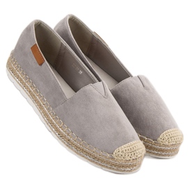 Espadrilky ze šedého semiše šedá 5