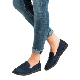 Best Shoes Tmavě modré ležérní mokasíny námořnická modř 2
