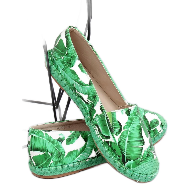 Zelené dámské espadrilky 68-75 Green zelený 1
