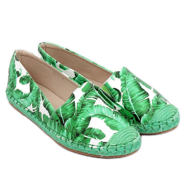 Zelené dámské espadrilky 68-75 Green zelená 2