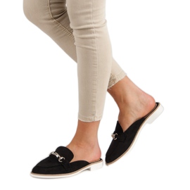 Elegantní dámské pantofle černá 2