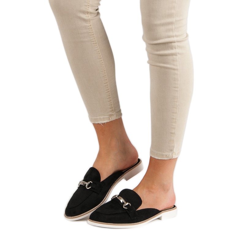 Elegantní dámské pantofle černá 1