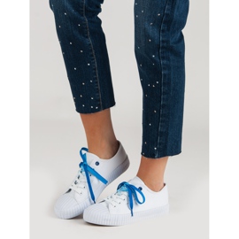 Yes Mile Módní bílé tenisky bílý 1