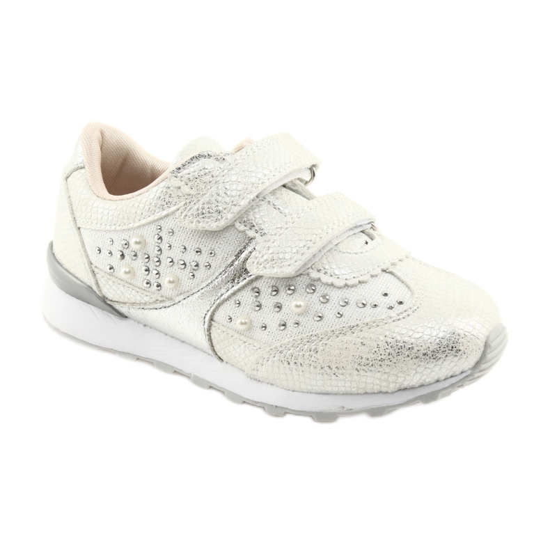 Sportovní dívky American Club ES19 stříbrná bílý šedá 1