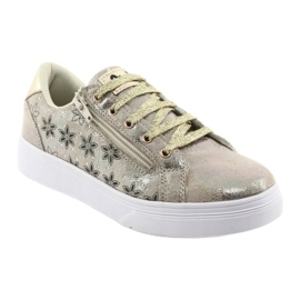 Sportovní dívčí zlatý jezdec American Club ES13 černá žlutá 1