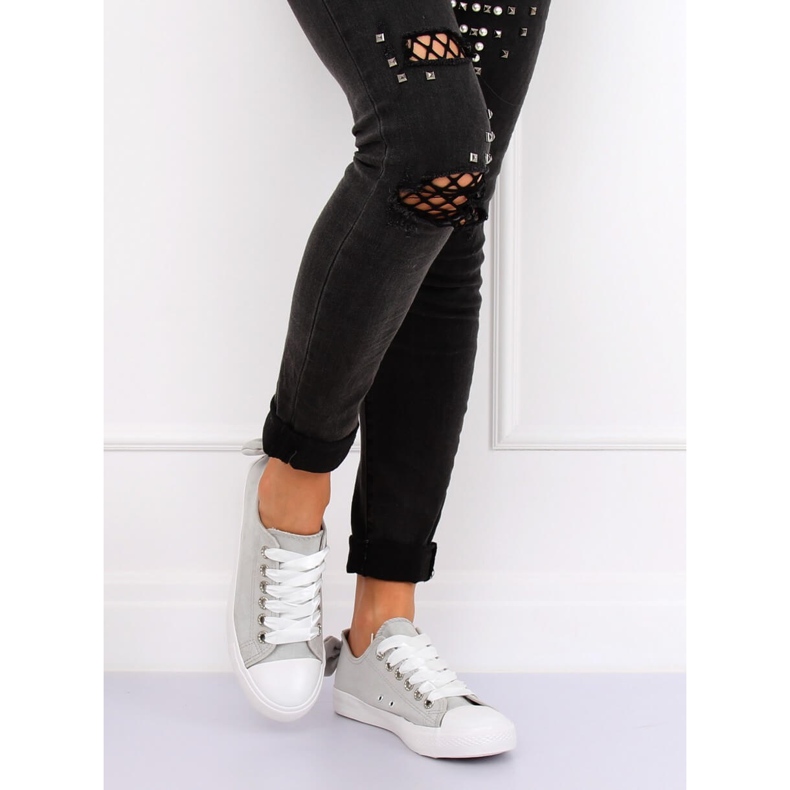 Šedé dámské tenisky B88 Silver šedá 1