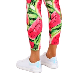 Bílé holografické tenisky BL147NEW bílé bílý 1