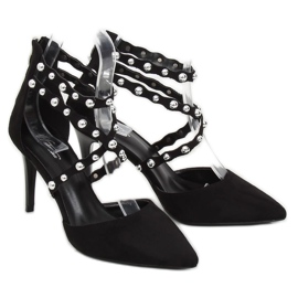 Černé B-50 Černé cvočky s cvočky černý 1