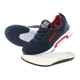 Sportovní obuv Bartek 58110 Navy blue červený námořnická modř 5