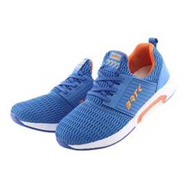Nazouvací sportovní obuv Bartek 58110 Blue modrý pomerančový 3