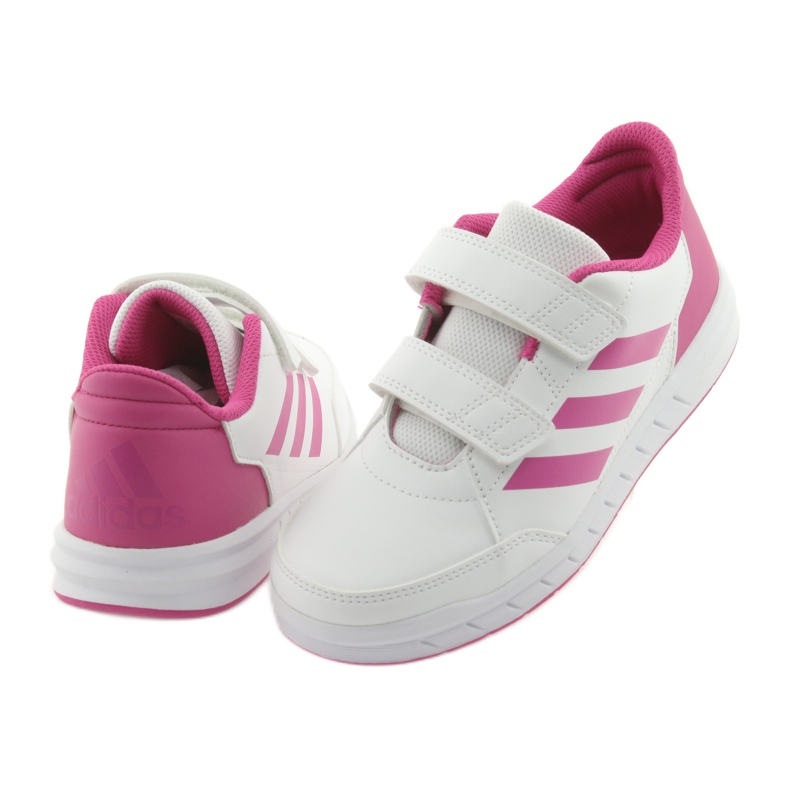 Boty Adidas AltaSport CF K Jr D96828 bílý růžový 4