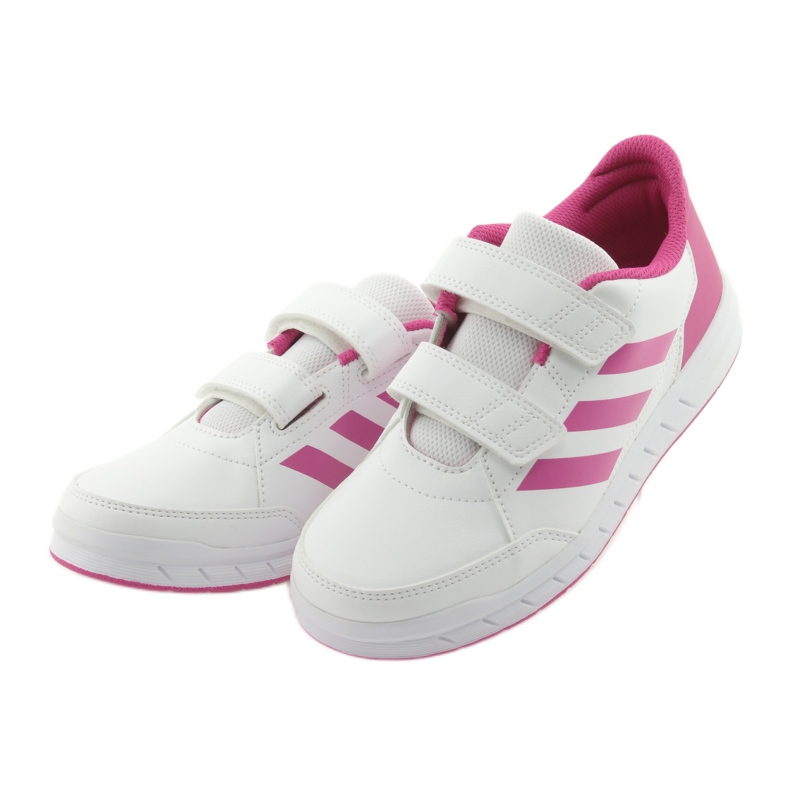 Boty Adidas AltaSport CF K Jr D96828 bílý růžový 3