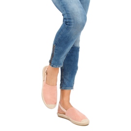 Espadrilky s otevřenou patou růžové HH-119 Pink růžový 1
