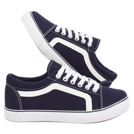 Tmavě modré dámské tenisky BL117P Navy námořnická modrá 1