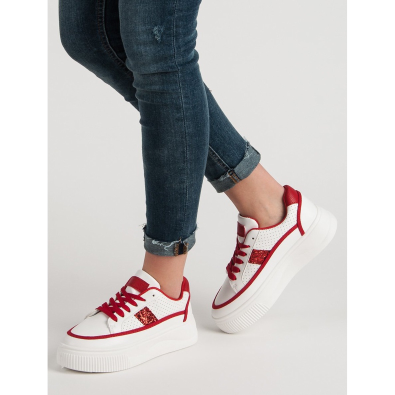 Bílé popínavé rostliny se třpytkami bílý 1