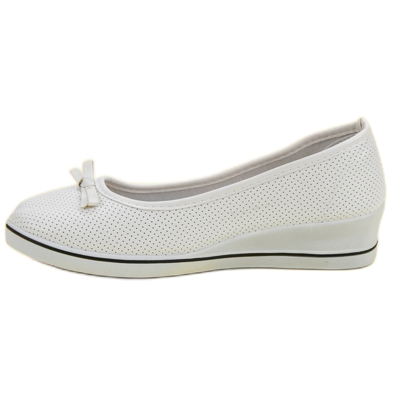 Sportovní baletka na klínu bílý 1