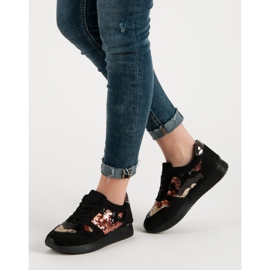 Seastar Sportovní obuv s flitry černý 2