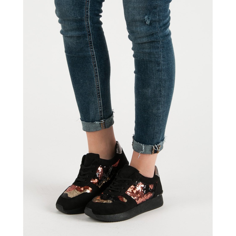 Seastar Sportovní obuv s flitry černá 1