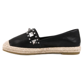 Bestelle Černé espadrilky s cvočky černá 2
