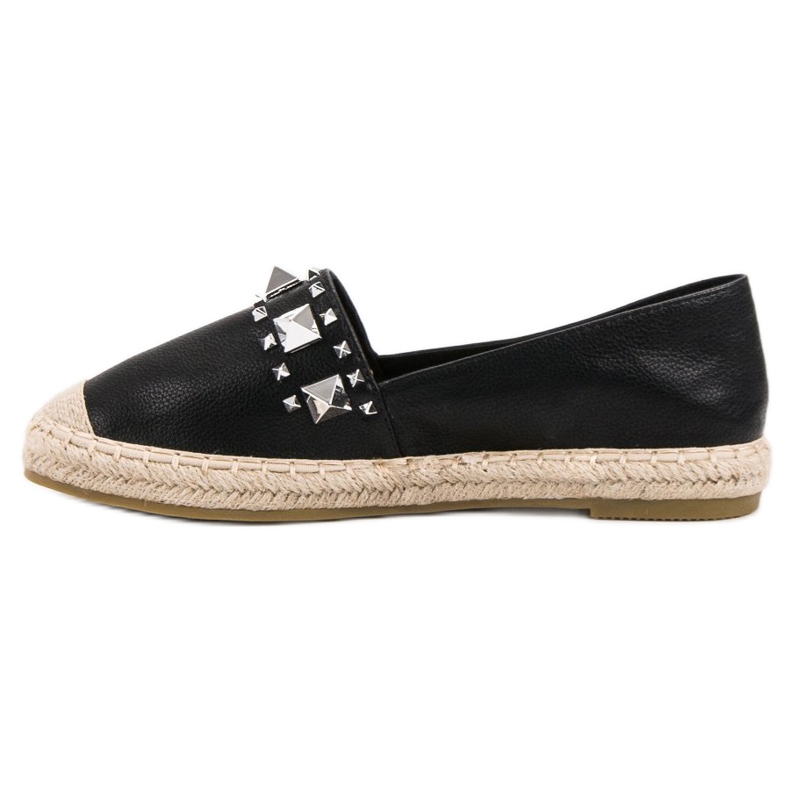 Bestelle Černé espadrilky s cvočky černý 2