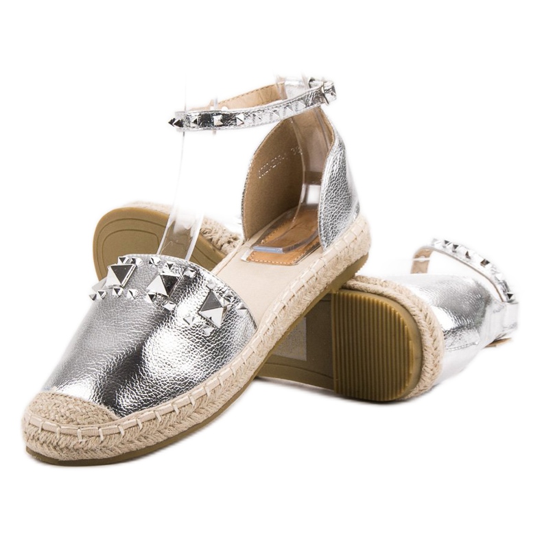 Bestelle Espadrilky Silver Rock šedá 2