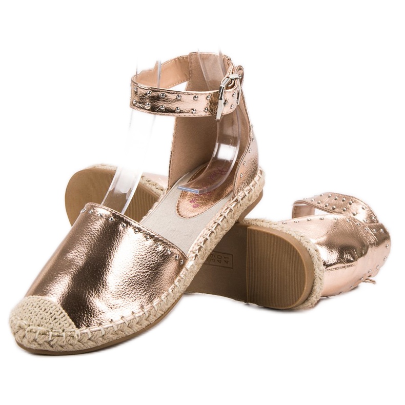 Best Shoes Espadrilky s tryskami žlutá 2