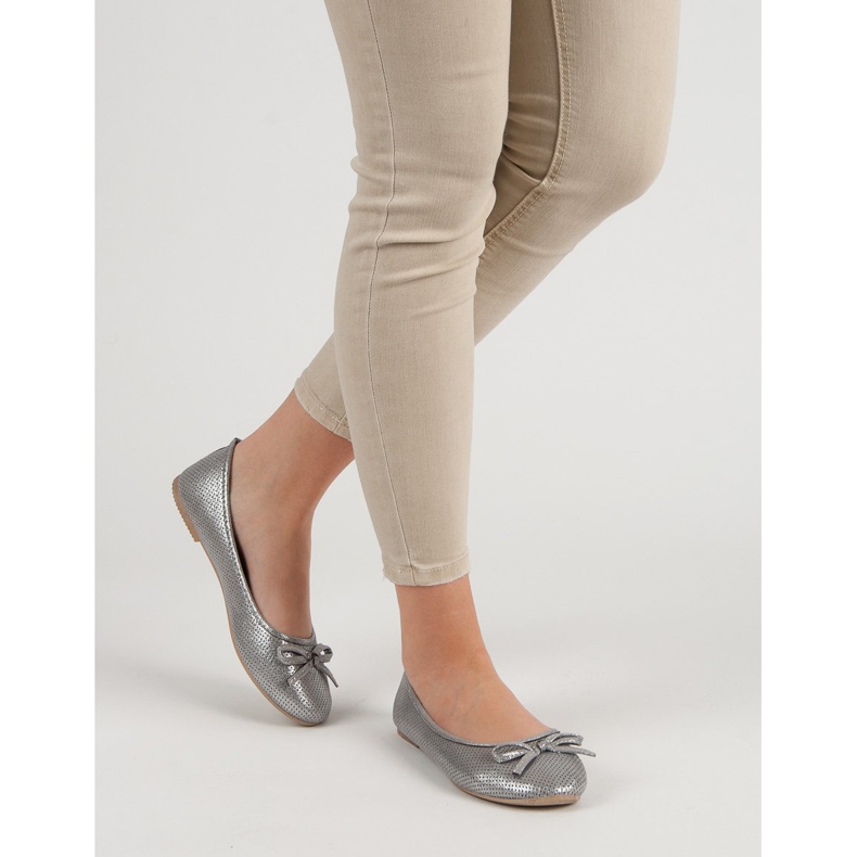 Evento Stříbrná baletka s mašlí šedá 2