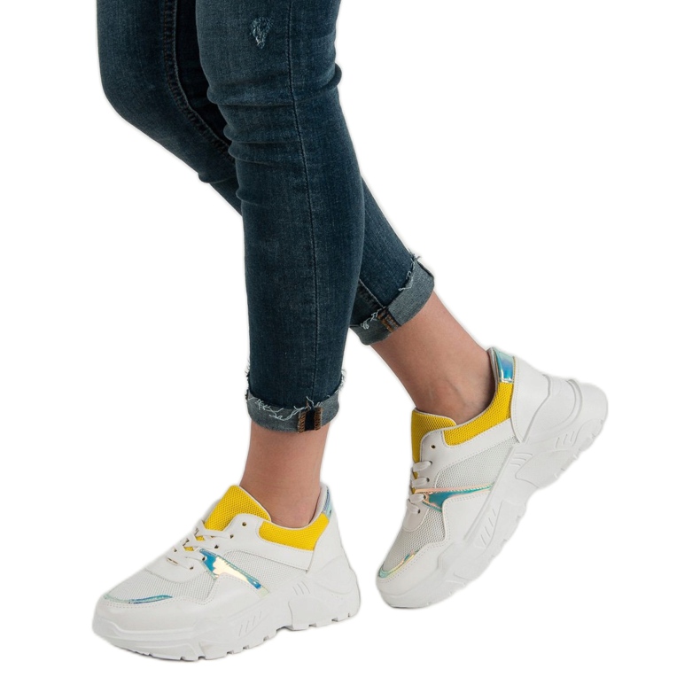 SHELOVET Pohodlné tenisky bílý 1