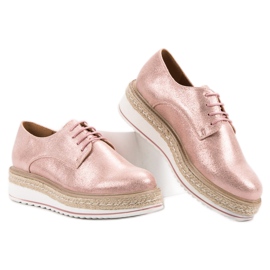 Clowse Růžové espadrilky růžový 1 Clowse Růžové espadrilky růžový 1