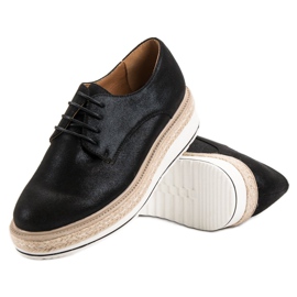 Clowse Černé espadrilky černá 1
