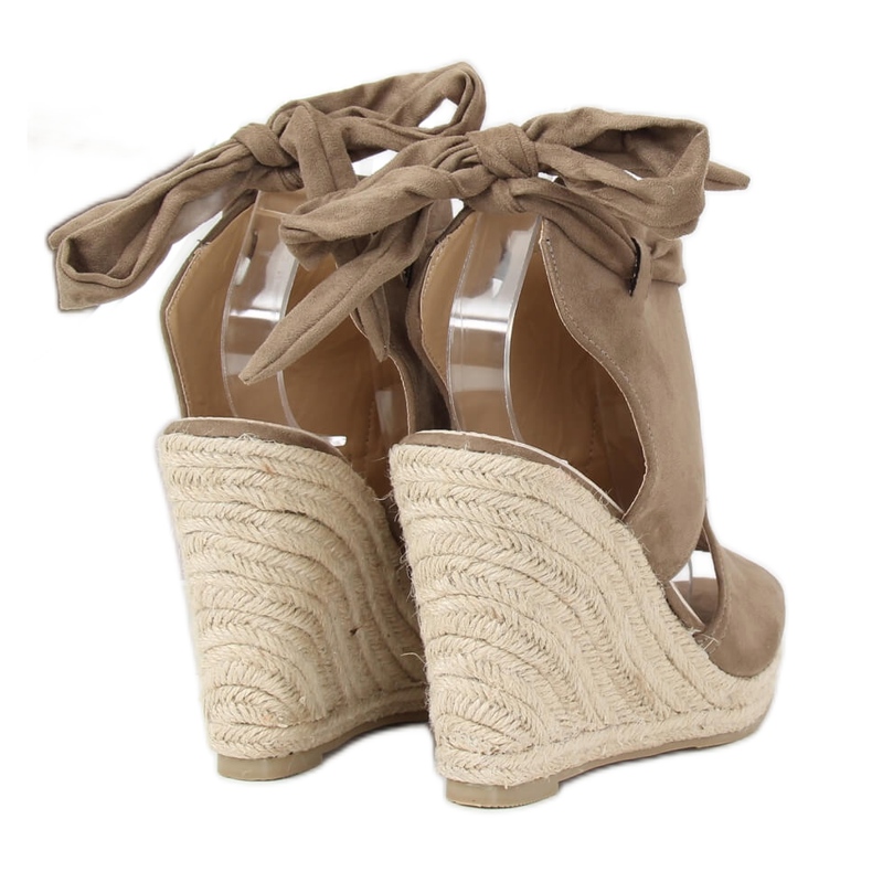 Zelené espadrilky na klínech LM-023 Green zelený vícebarevný 1