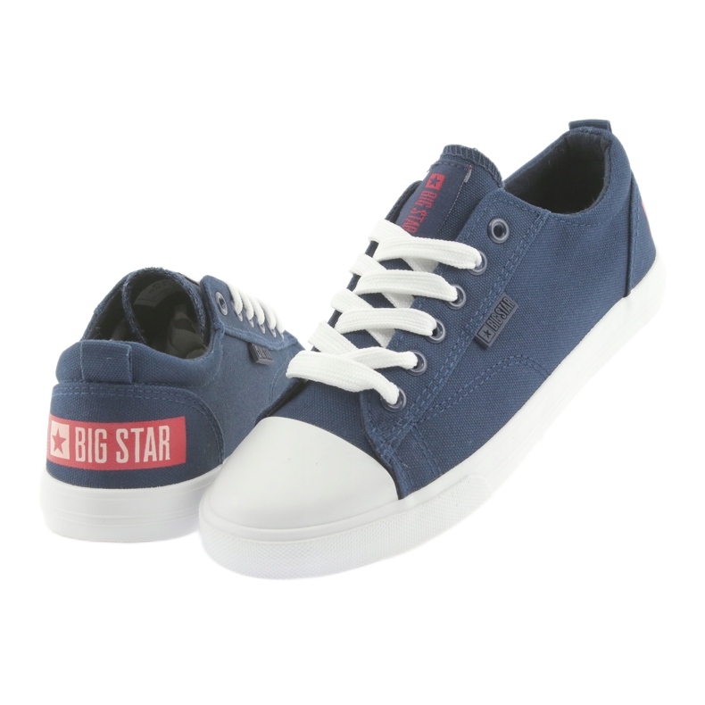 Big Star Classic Navy Blue Sneakers 274876 modrý 4 Big Star Classic Navy Blue Sneakers 274876 modrý 4