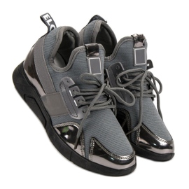 Šedé nazouvací tenisky šedá 2 Šedé nazouvací tenisky šedá 2