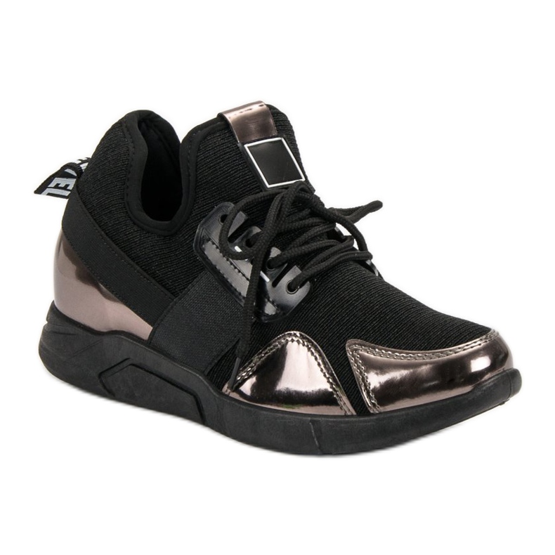 Černé nazouvací tenisky černá 1