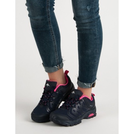 Černé trekové boty černá 2