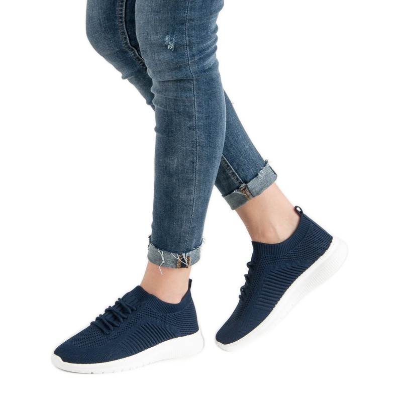 Primavera Lehká textilní obuv modrý 2