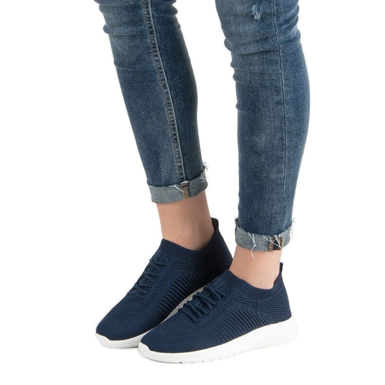 Primavera Lehká textilní obuv modrý 1