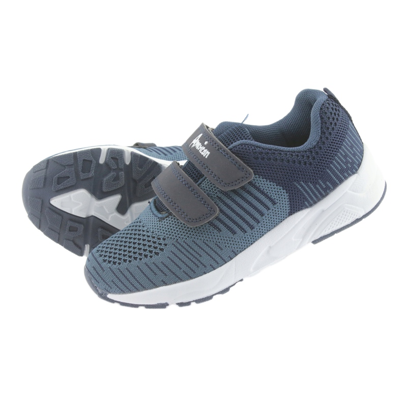 American Club Americká sportovní obuv CA05 tmavě modrá na suchý zip námořnická modrá 5