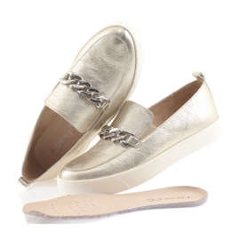 Golden Slip On s řetízkem Caprice 24200 zlatý 5