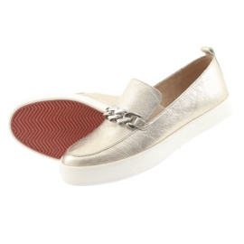 Golden Slip On s řetízkem Caprice 24200 zlatý 4