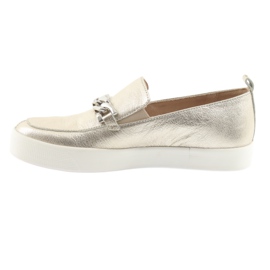 Golden Slip On s řetízkem Caprice 24200 zlatý 2