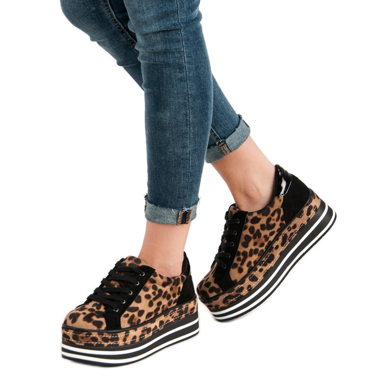 Weide Tenisky Na Platformě hnědý 1