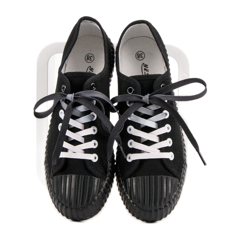 Yes Mile Módní černé tenisky černá 1