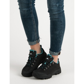 Černé trekové boty černý 2