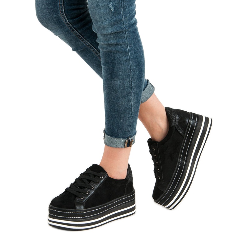 Weide Tenisky Na Platformě černá 1